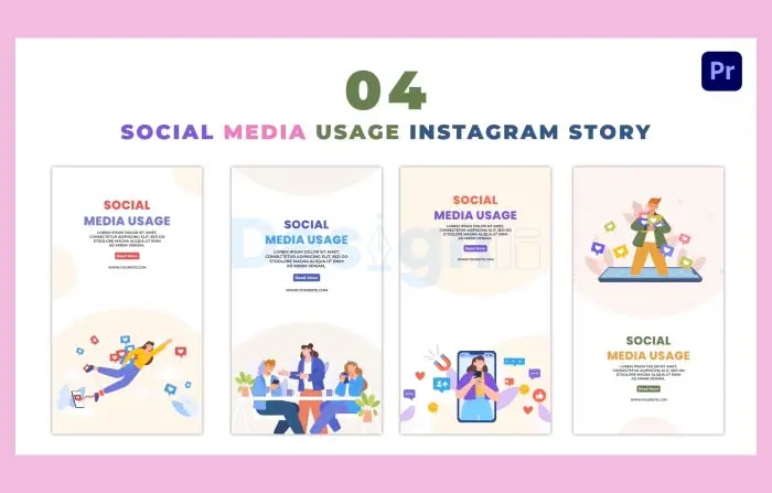 Social Media Influencers Flat Vector Instagram Story